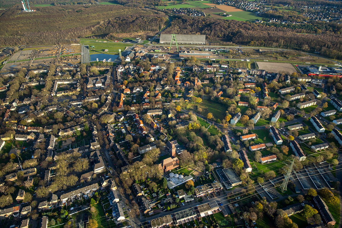 Glückauf Schule - Vogelperspektive