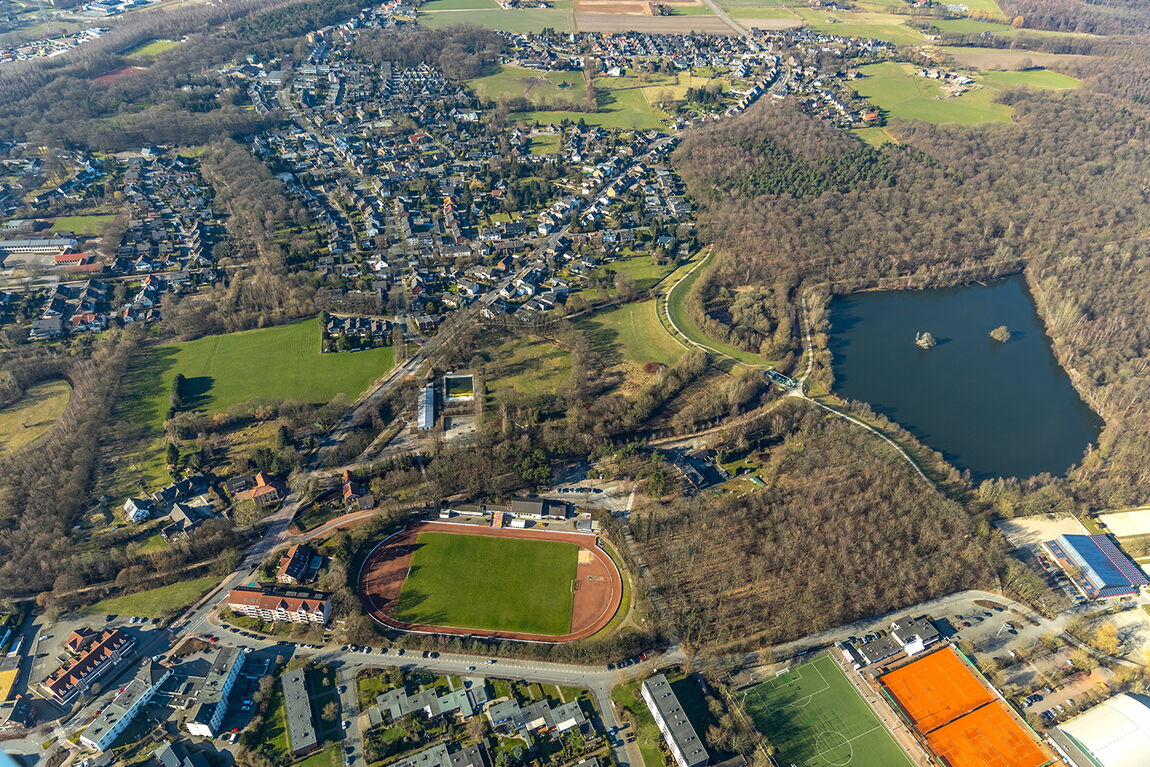 Freibad Hiesfeld Vogelperspektive